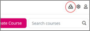 PointSolutions page with the download icon in the top right corner circled